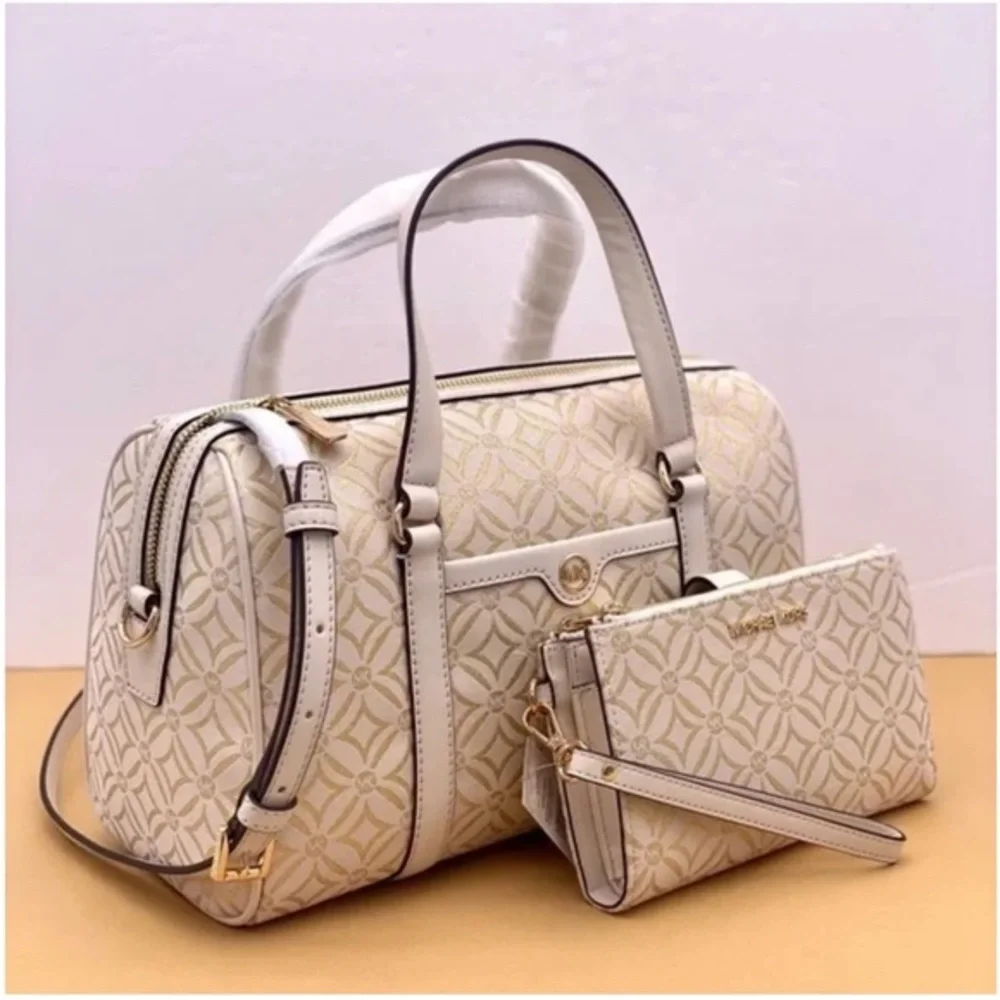 Michael Kors Duffle Satchel Crossbody and Wallet Set
